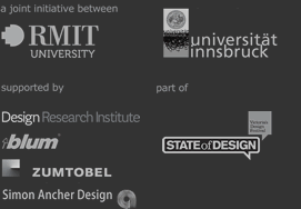part of STATEofDESIGN, a joint initiative between RMIT, UIBK, supported by DesignResearchInstitute, blum, Yumtobel, Simon Ancher Design